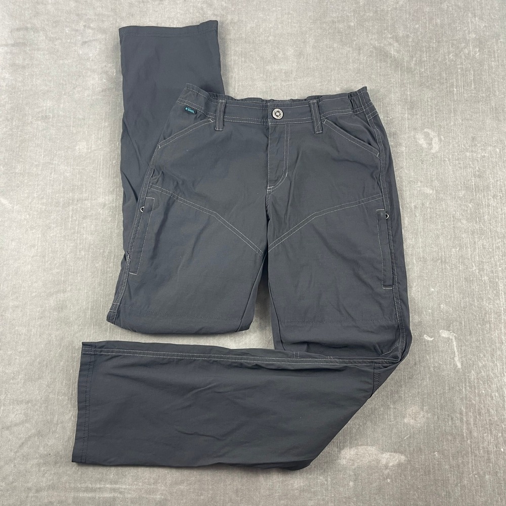 Kuhl Kids L 14-16 Gray Hiking Pants Technical Cargo Outdoor Trousers